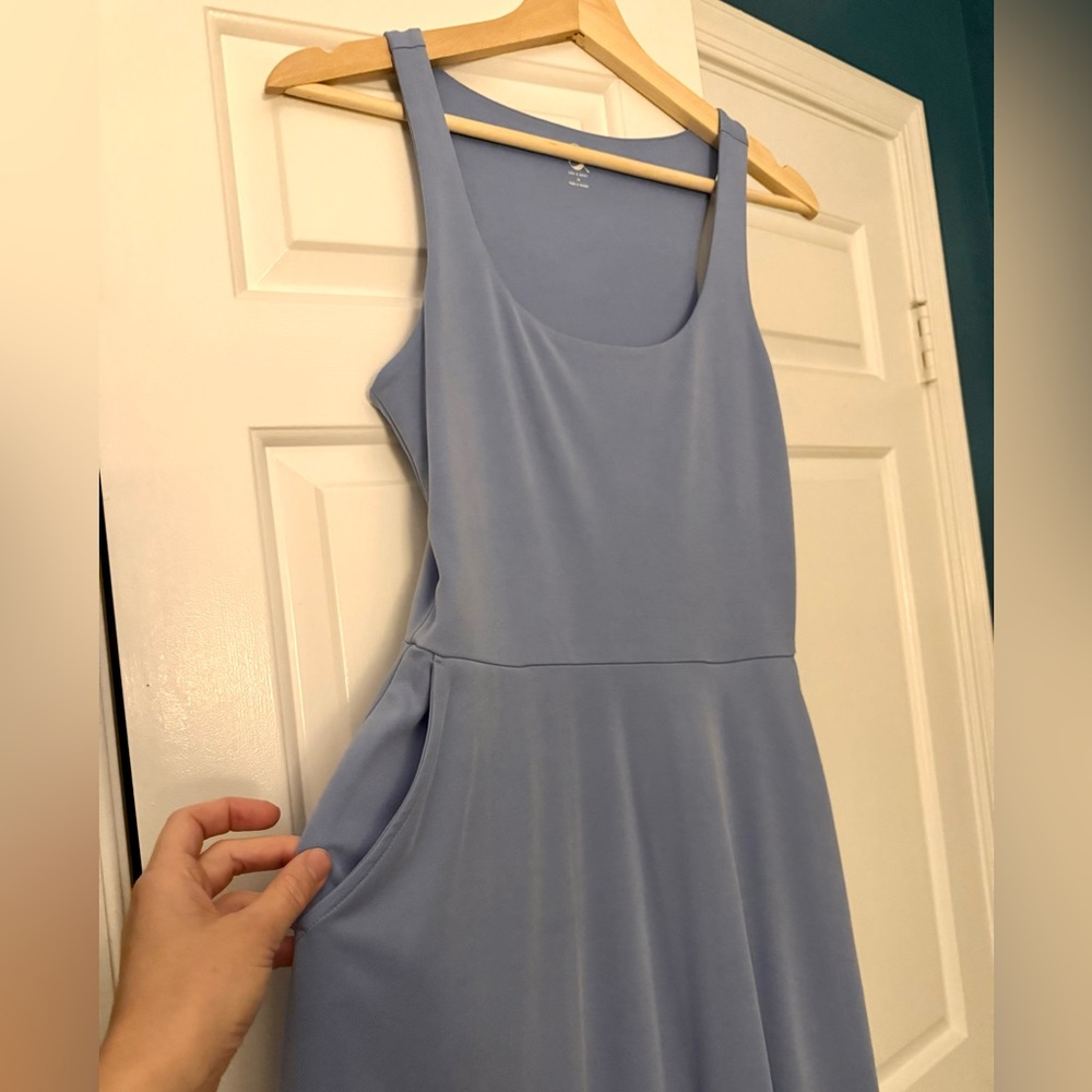 Lou & Grey LOFT Light Blue Sleeveless Midi Dress - Picture 3 of 10